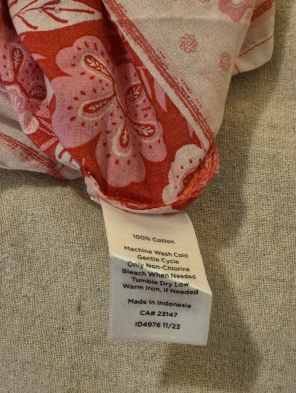Talbots Pink & Light Pink Floral Split-Neck Blouse - Picture 4 of 7